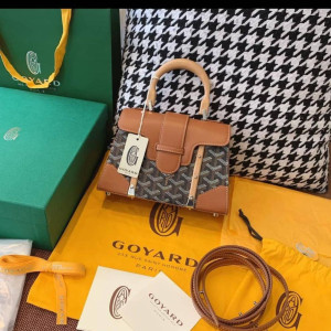 Goyard Brown Corporate Handbag