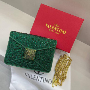 Green Valentino Garavani Clutch Bag