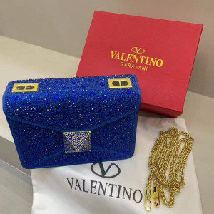 Blue Valentino Garavani Clutch Bag