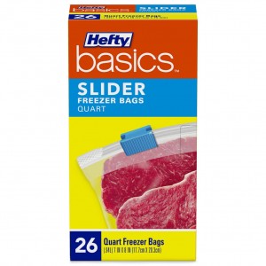 HEFTY BASICS SLIDER FREEZER BAGS