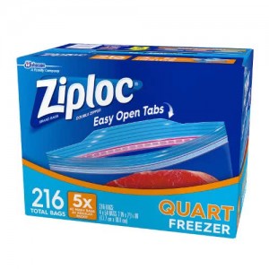 Ziploc Quart Storage Bags -216